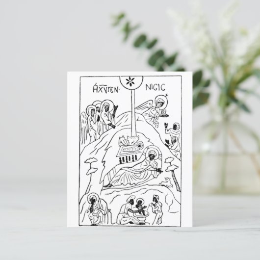 Minimale orthodoxe kerststal (Staand voorkant)