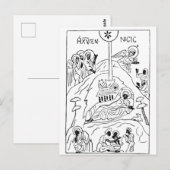 Minimale orthodoxe kerststal briefkaart (Voorkant / Achterkant)