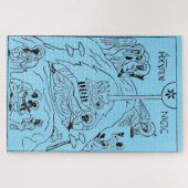 Minimale orthodoxe kerststal legpuzzel (Horizontaal)