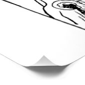 Minimale orthodoxe kerststal perfect poster (Hoek)