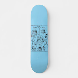 Minimale orthodoxe kerststal persoonlijk skateboard