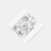 Minimale orthodoxe kerststal servet (Hoek)