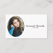 Minimale Oval Photo Professional Caretaker Visitekaartje (Voorkant)