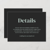 Minimale Oval Weddenschap Kaart (Voorkant / Achterkant)