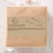 Minimale overlapping bedankt uw zakelijke maillabe etiket (Insitu)