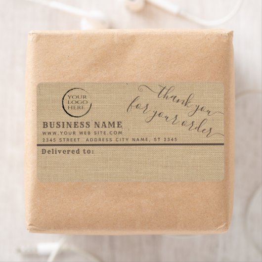 Minimale overlapping bedankt uw zakelijke maillabe etiket (Insitu)