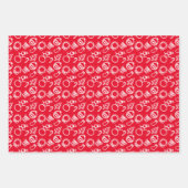 Minimale overzichten voor kerstobjecten in de stat inpakpapier vel (Voorkant 2)