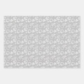 Minimale overzichten voor kerstobjecten in de stat inpakpapier vel (Voorkant)