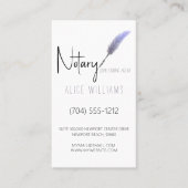 Minimale Paarse en witte auditieve foto verticaal Visitekaartje (Voorkant)