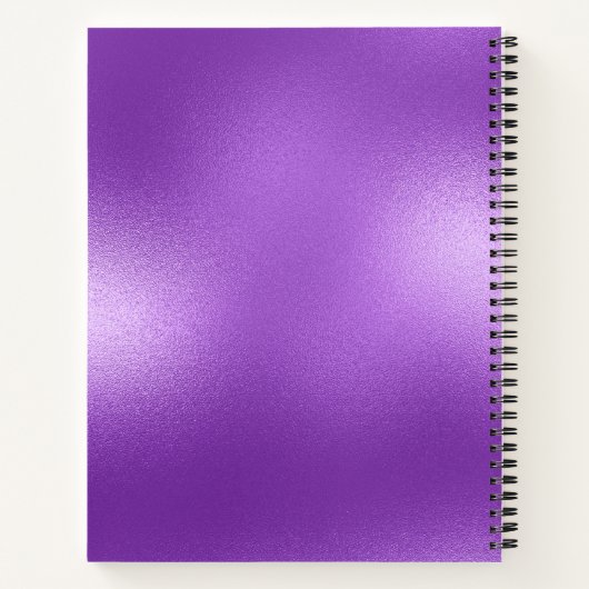 Minimale Paarse iriserende textuur Notitieboek (Achterkant)
