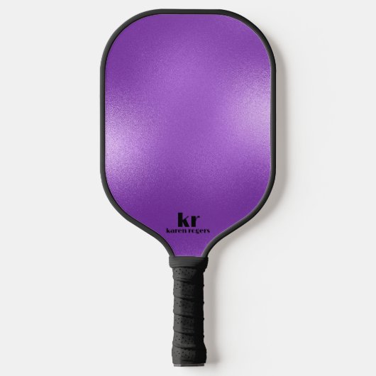 Minimale Paarse iriserende textuur Pickleball Paddle (Voorkant)