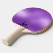 Minimale Paarse iriserende textuur Tafeltennisbatje (Voorkant Gekanteld)