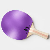 Minimale Paarse iriserende textuur Tafeltennisbatje (Zijkant)