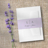 Minimale Paarse koppels namen bruiloft Uitnodigingen Wikkel