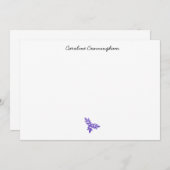 Minimale Paarse lebbenspuit, Kaart Notitiekaartje (Voorkant / Achterkant)