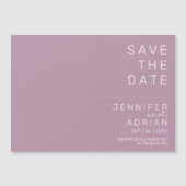 Minimale Paarse, moderne, horizontale opslagdatum (Voorkant)