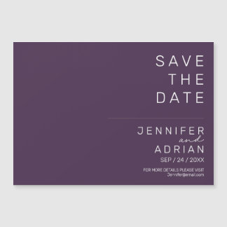 Minimale Paarse, moderne, horizontale opslagdatum