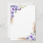 Minimale Paarse vlinder eerste verjaardag Kaart (Achterkant)