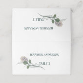 Minimale Paarse Vloerwandelplaats Plaatskaartje (Buitenkant ongevouwen)