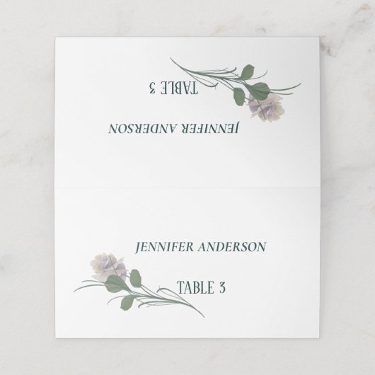 Minimale Paarse Vloerwandelplaats Plaatskaartje (Buitenkant ongevouwen)