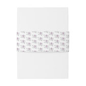 Minimale Paarse Witte Initialen Datum huwelijk Uitnodigingen Wikkel (Achterkant Voorbeeld)