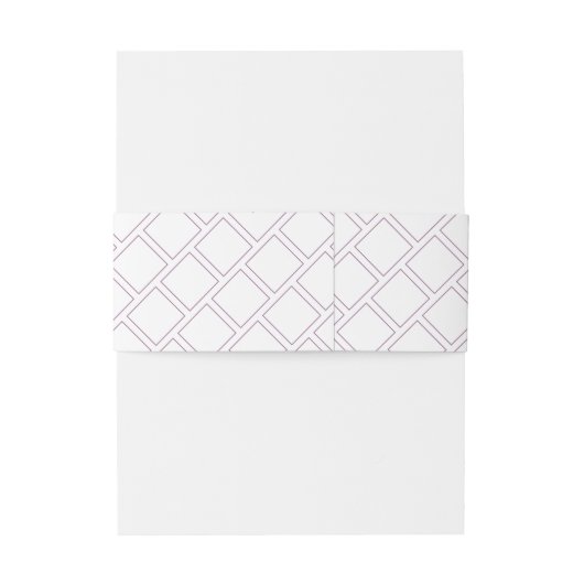 Minimale Paarse Witte Initialen Datum huwelijk Uitnodigingen Wikkel (Achterkant Voorbeeld)