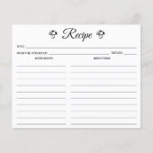 Minimale paddenstoel Eenvoudige Kaart in culinair  (Voorkant)