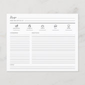 Minimale pagina met modern recept (Voorkant)