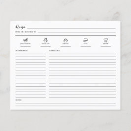 Minimale pagina met modern recept