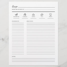 Minimale pagina met modern recept