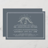 Minimale paleontologische Afstuderen|Uitnodiging t Kaart (Voorkant / Achterkant)