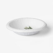 Minimale palmboom Tropische strand bruiloft Papieren Kommen (Gebogen)