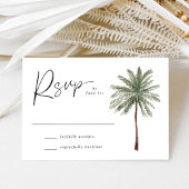 Minimale palmweduwen RSVP kaartje