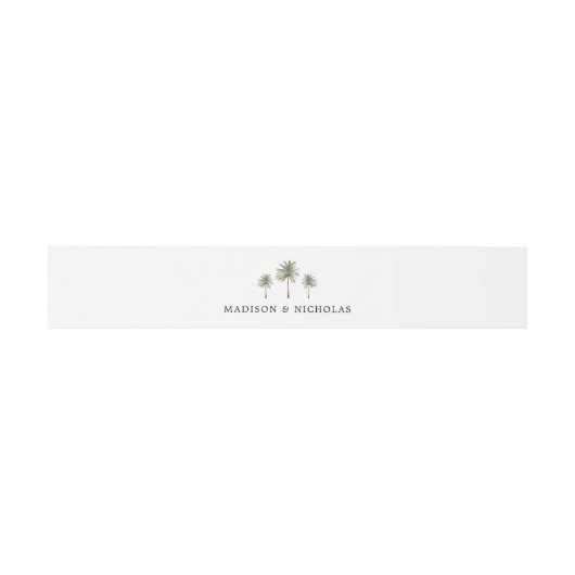 Minimale palmweduwen uitnodigingen wikkel (Vlak)