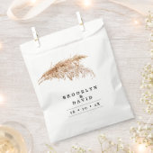 Minimale Pampas Grass Wedding Bedankzakje (Geknipt)