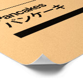 Minimale pannenkoeken poster (Hoek)