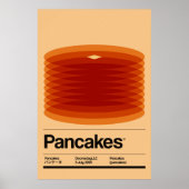 Minimale pannenkoeken poster (Voorkant)