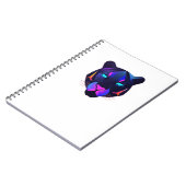 Minimale Panther Abstract Logotype | Moderne Luxe Notitieboek (Linkerzijde)