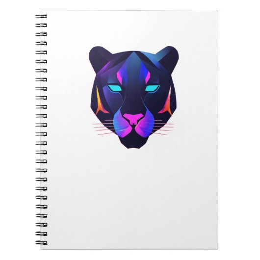 Minimale Panther Abstract Logotype | Moderne Luxe Notitieboek (Voorkant)