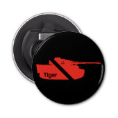 Minimale Panzerkampfwagen VI Button Flesopener (Voorkant)