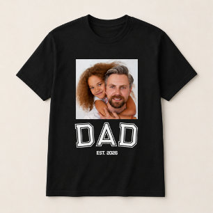 Minimale papa ingestelde jaar nieuwe vader foto t-shirt