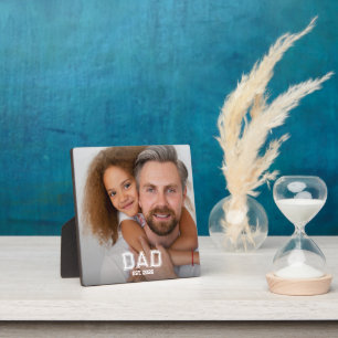 Minimale papa opgericht jaar nieuwe vader foto fotoplaat