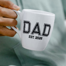 Minimale Papa Opgericht Jaar Nieuwe Vader Koffiemok