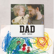 Minimale 'Papa Opgericht' Vaderdag Cadeau Magneet