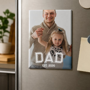 Minimale papa opgerichte jaar nieuwe vader foto ca magneet