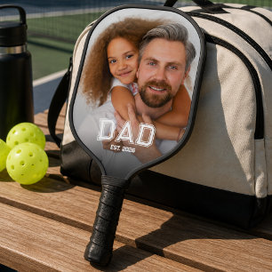 Minimale papa opgerichte jaar nieuwe vader foto pickleball paddle