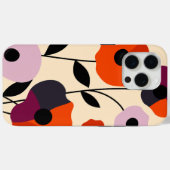 Minimale papaverbloei Case-Mate iPhone case (Achterkant (horizontaal))