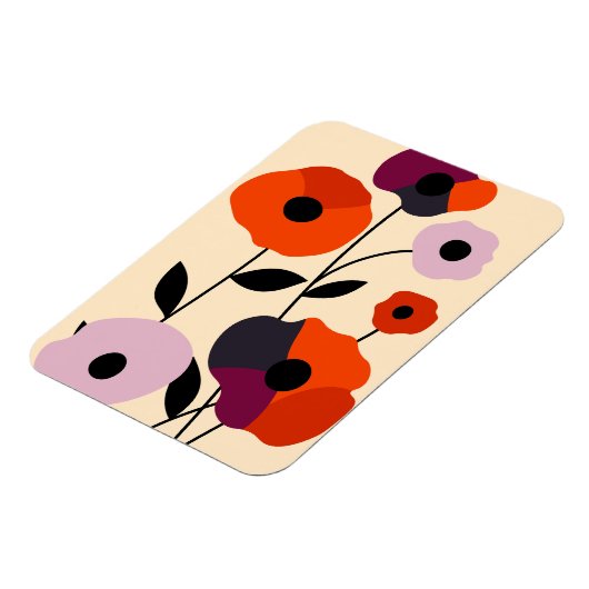 Minimale papaverbloei magneet (Linkerzijde)