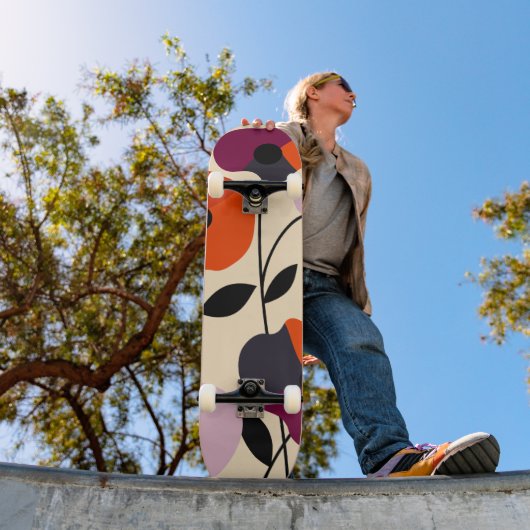 Minimale papaverbloei persoonlijk skateboard (Buiten 1)