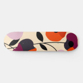 Minimale papaverbloei persoonlijk skateboard (Horizontaal)
